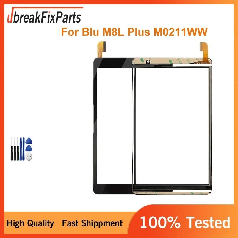 8 นิ้วสําหรับ Blu M8L Plus M0211WW Touch Screen Digitizer Sensor แผงอะไหล่ซ่อม