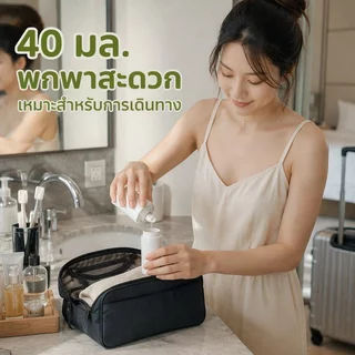 ชุดขวดแบ่งสาร 4in1 ขวดพกพาเดินทาง ปั๊มกดล็อกได้ กันรั่ว ขวดใส่แชมพู ครีมอาบน้ำ เครื่องสำอาง