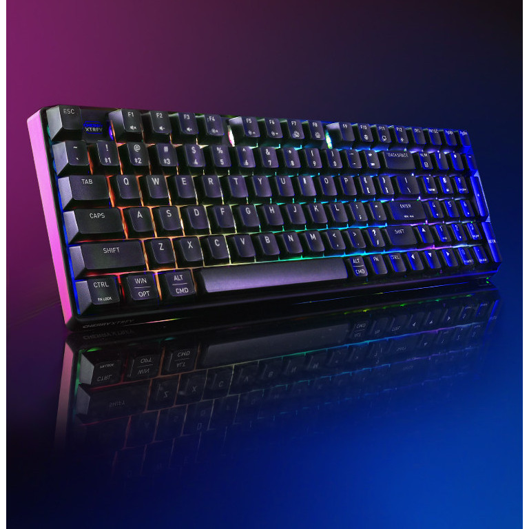 CHERRY K37 Mechanical Feel Keyboard RGB คีย์บอร์ดเกมสามโหมดไร้สาย 98 คีย์