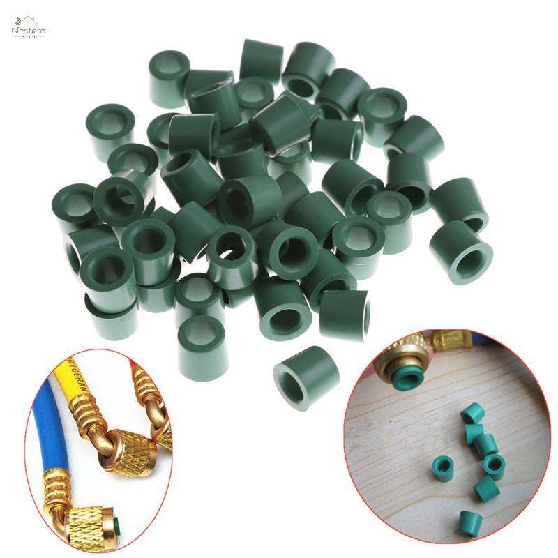 Nestora Home 50 ชิ้น/เซ็ต A/C 1/4 "สายชาร์จ Manifold ซ่อมซีล O-ring เปลี่ยน