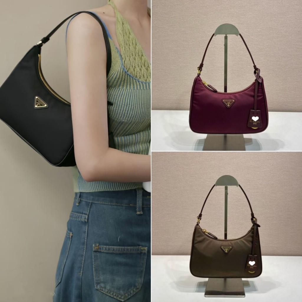 【ก่อนสั่งสอบถาม】ราคา4200 PPP หนังแท้ ไนลอน กระเป๋าถือ Size22*18*6.5cm