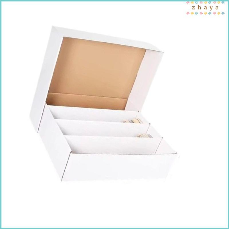 ZHAYA Easy Assembly Card Holder Paper Card Organizer Box พร้อมภายนอกที่ปรับแต่งได้