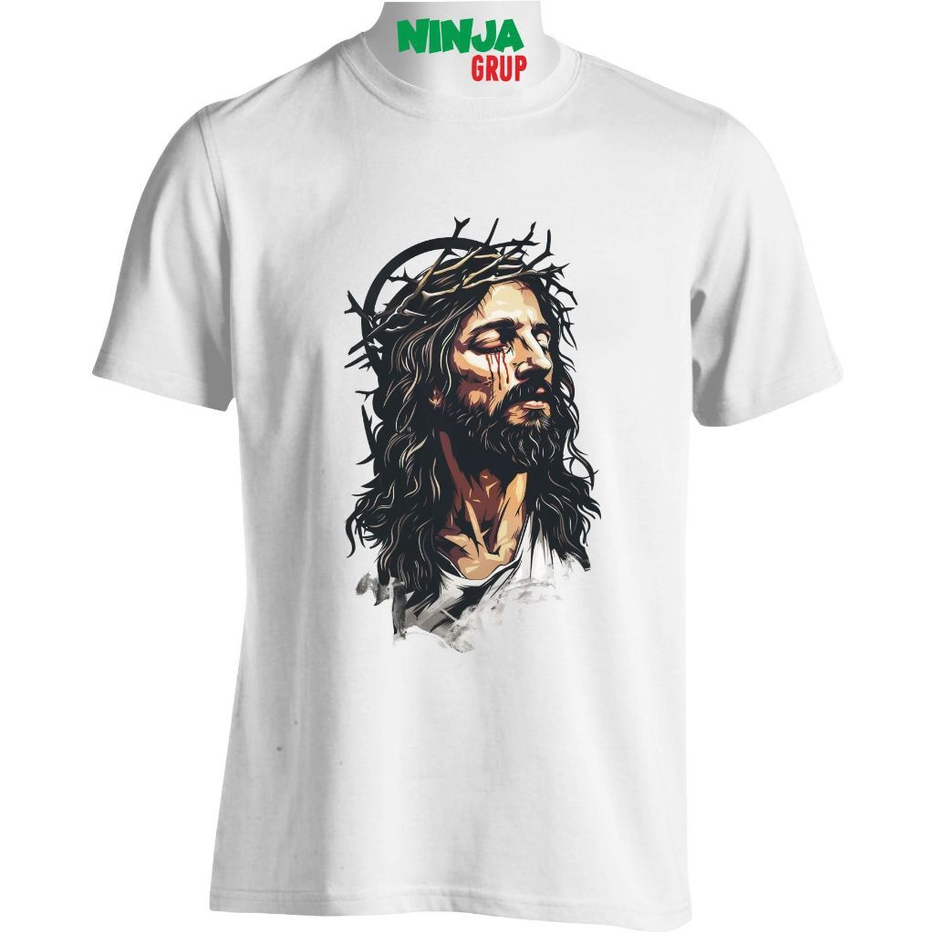 เสื้อยืด MATA JESUS สําหรับเด็กและผู้ใหญ่ TEAR BLOOD JESUS UNISEX DIGITAL