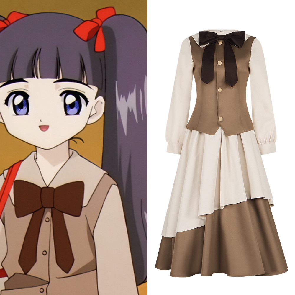 อะนิเมะเมจิกการ์ดสาว SAKURA Daoji Tomoyo วัดบทบาทสไตล์เดียวกันชุดบทบาทเล่นการ์ด Captor KINOMOTO SAKU