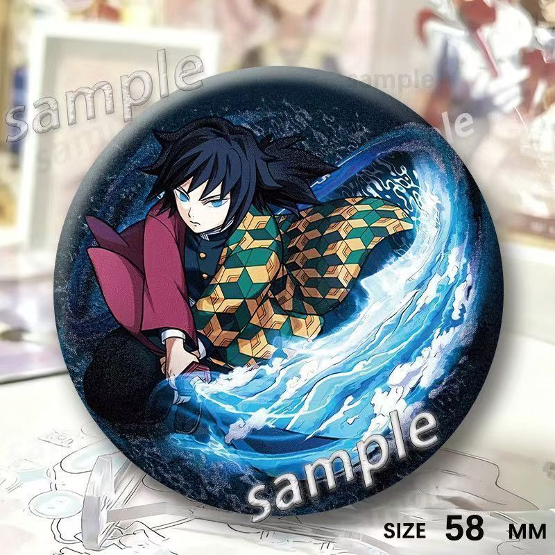 Demon Slayer Tomioka Giyuu Badge Fan-Made สินค้า