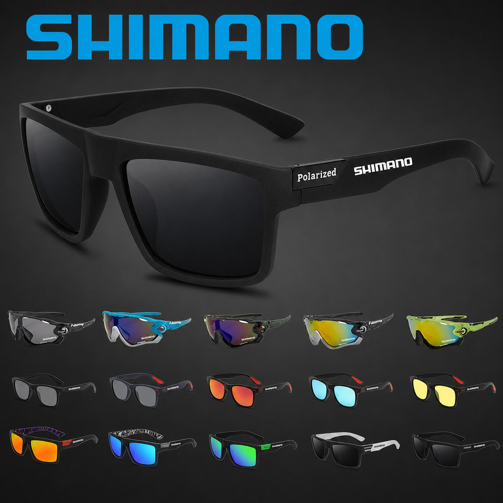 ส่งไว👓 แว่นกันแดดโพลาไรซ์สําหรับผู้ชายแว่นกันแดดกีฬา UV400 แว่นตาตกปลาขี่จักรยานดวงอาทิตย์แว่นตา Kacamata สีดํา