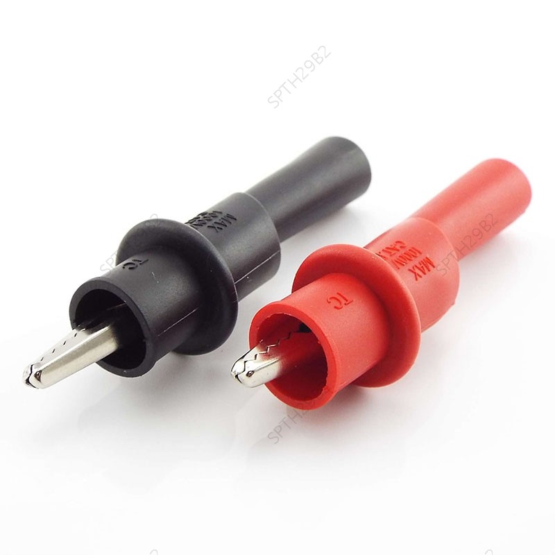 1 คู่ไฟฟ้า Probe คลิปจระเข้โลหะจระเข้ Clamp อุปกรณ์เสริมทดสอบสําหรับมัลติมิเตอร์ 1000 V/10 A ฉนวนกันความร้อน TH29B2