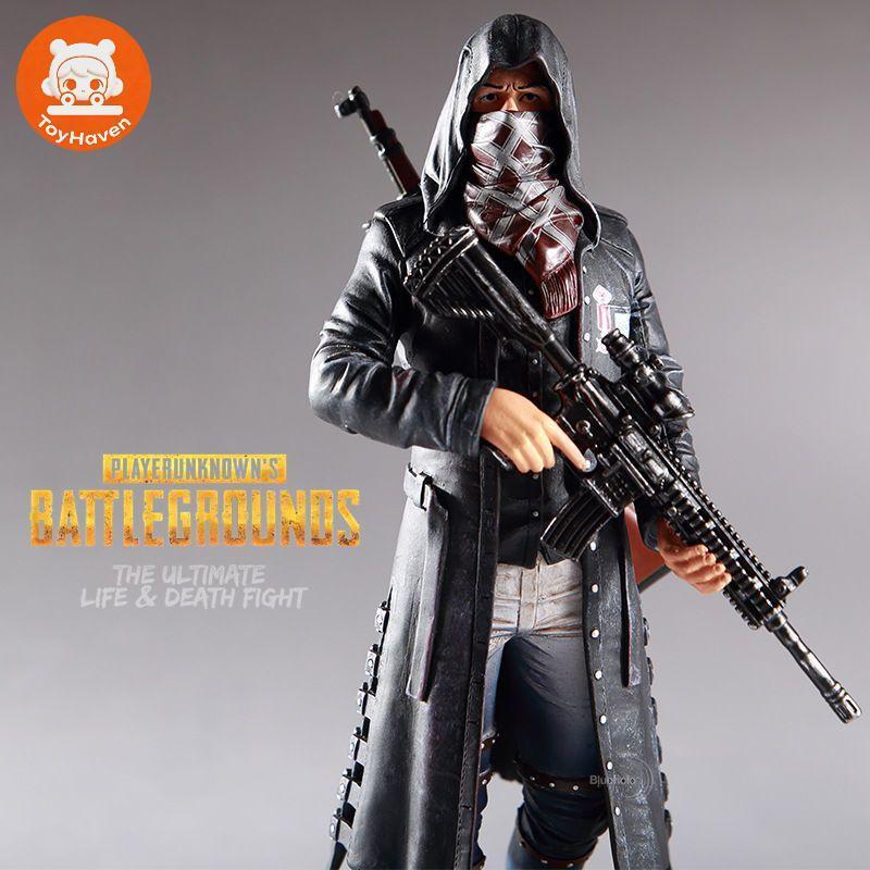PUBG-PUBG-Jedi Survival Belief ชุดชายตัวอักษรขนาดใหญ่รูป 25 ซม.พร้อม 98K M416 รุ่นเดสก์ท็อปตกแต่งคอล