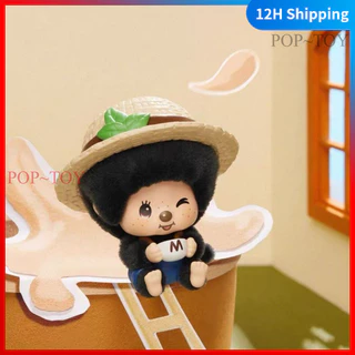 Monchhichi mon mon farm classic coffee Series Cute Figures pendant keychain blind box collectible figurine decorative gift MINISO ตุ๊กตา ของเล่น ของตกแต่ง ของขวัญ ตุ๊กตา ของเล่น กล่องสุ่ม