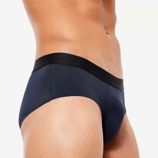 Decathlon Men'S Breathable Briefs กางเกงชั้นในระบายอากาศได้ดีสำหรับใส่วิ่ง - Blue