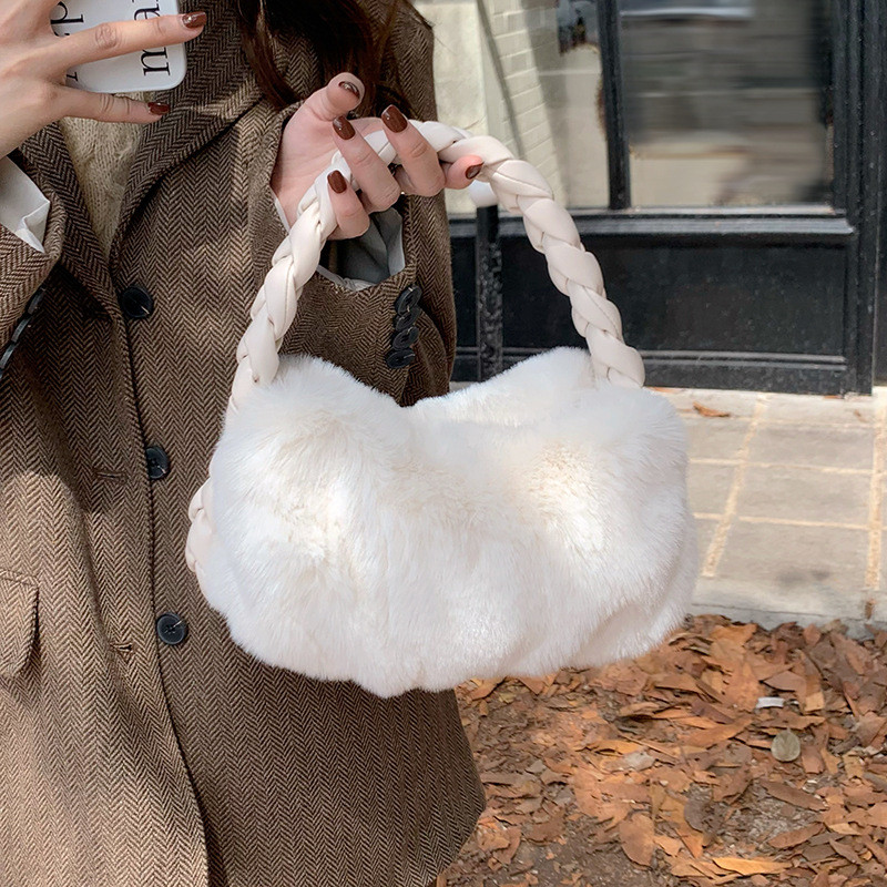 Furry Handbag All-Match Plush Handbag