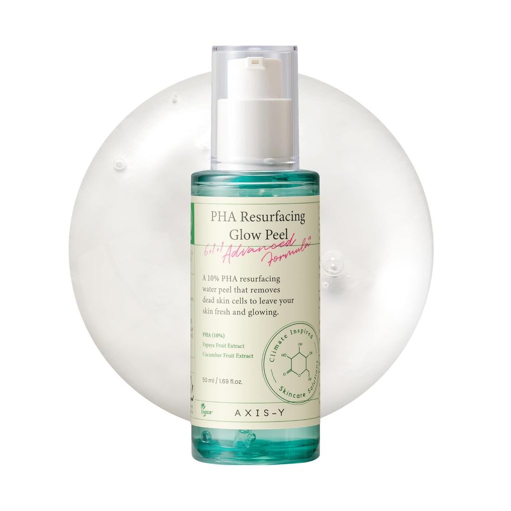 AXIS-Y PHA Resurfacing Glow Peel - 10% PHA ผลไม้สารสกัดจาก Mild Peeling Gel Exfoliator Pore Minimize