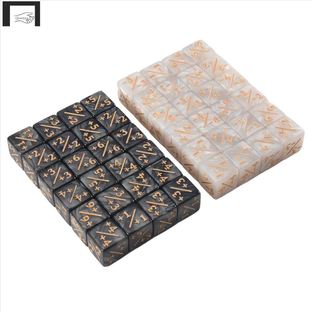 [qianaizi]เคาน์เตอร์ลูกเต๋า 16 มม. 48 ชิ้น Token Dice Loyalty Dice D6 Dice Cube สําหรับ,,,การ์ดเกม