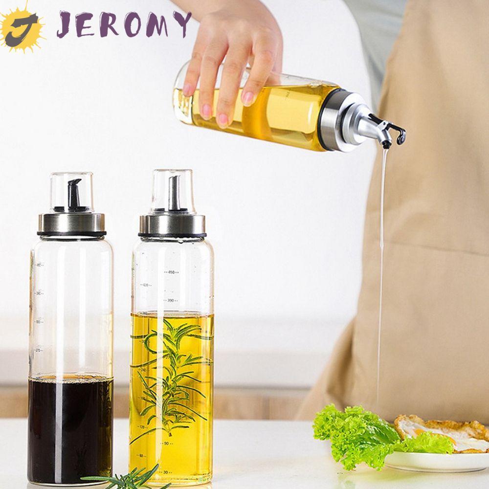 JEROMY ขวดปรุงรสขวดทําอาหารอุปกรณ์เสริมเครื่องมือ Pourer Olive Oil Oil Sprayer