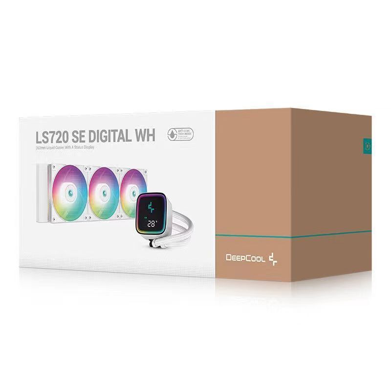 Deepcool LS720 Ice Fortress 360 หม้อน้ำระบายความร้อนด้วยน้ำพร้อมหน้าจอดิจิตอล ระบบแจ้งเตือนอุณหภูมิส