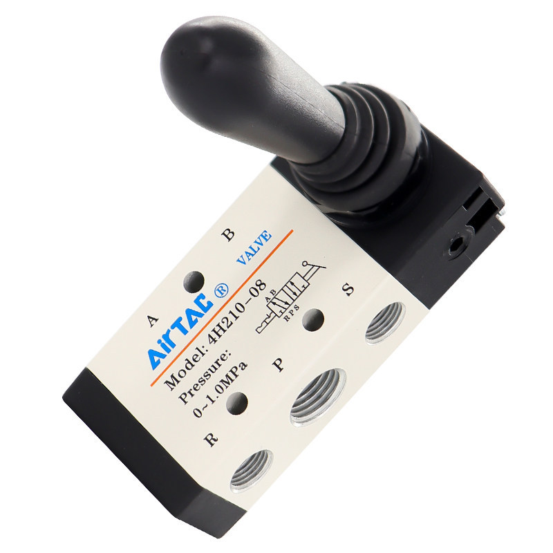 Air TAC Pneumatic Hand Trench Valve 4H210-08 Reversing 4H310 ควบคุมวาล์วสวิทช์วาล์วเครื่องกล