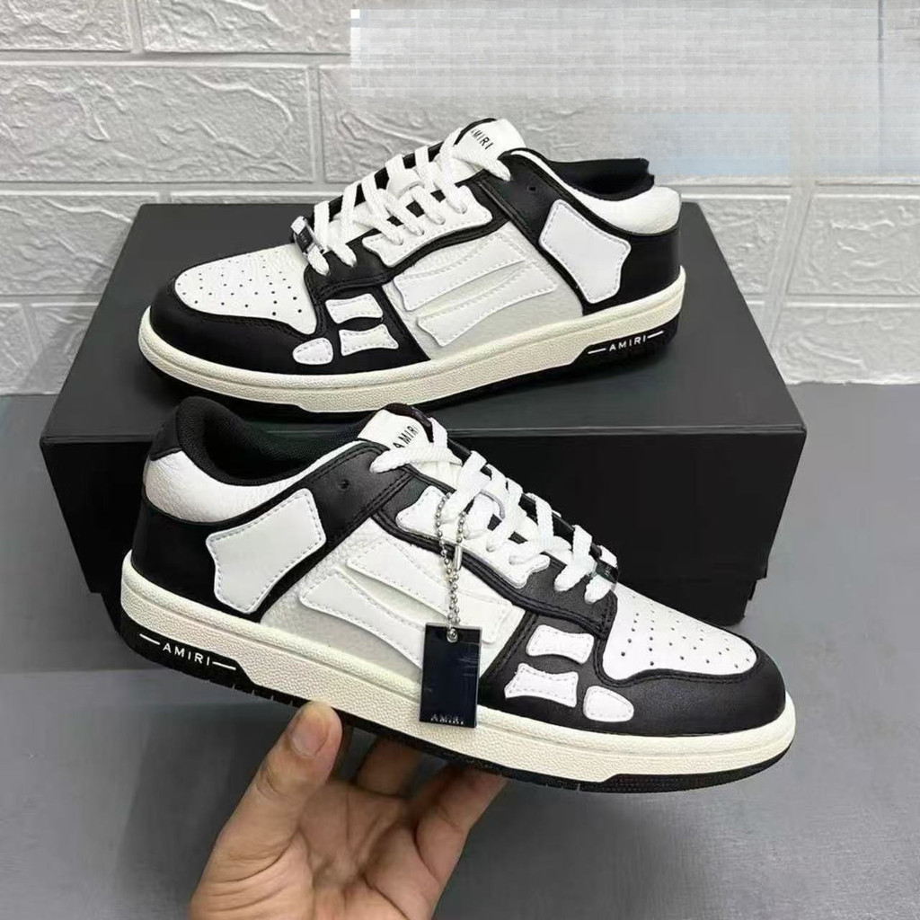 Amiri amiri Low-Top Bone รองเท้า 2026 ใหม่สบายๆ Breathable ผู้ชายผู้หญิงสไตล์เดียวกันรองเท้าผ้าใบฤดู