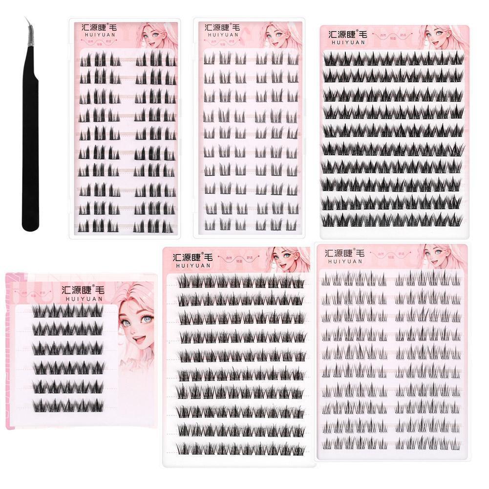 店美美美✨☆3d อะนิเมะคอสเพลย์ Lash Clusters 10/6 แถวธรรมชาติ Wispy Mink แต่งหน้าขนตาเครื่องมือส่วนบุคคล Z