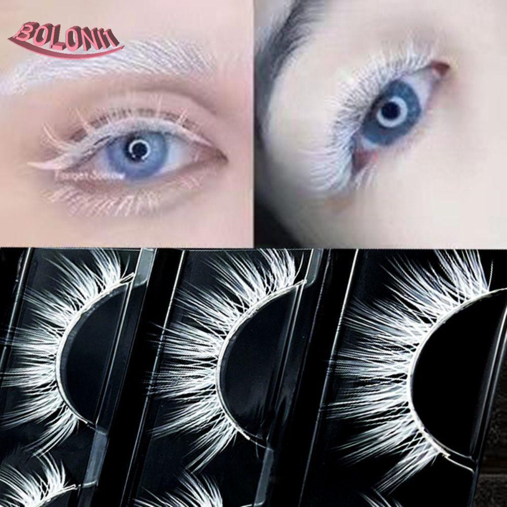 BO 3D ขนตาโค้ง, เต็มรูปแบบ DIY คอสเพลย์ขนตา, แฟนตาซีคอสเพลย์ Lash Extensions Wispy ธรรมชาติบาง Band 