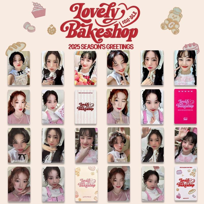 (((G) I-DLE Girl Baby 2025 Season Greete ปฏิทินตั้งโต๊ะ Photocard SW WM การ์ดพิเศษ Chimeini Qq26.8.5