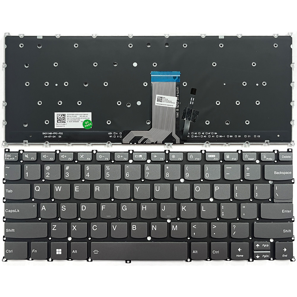 ใช้ได้กับแป้นพิมพ์ Lenovo IdeaPad Slim 3 14AMN8 14ABR8 14IAH8 14IAN8