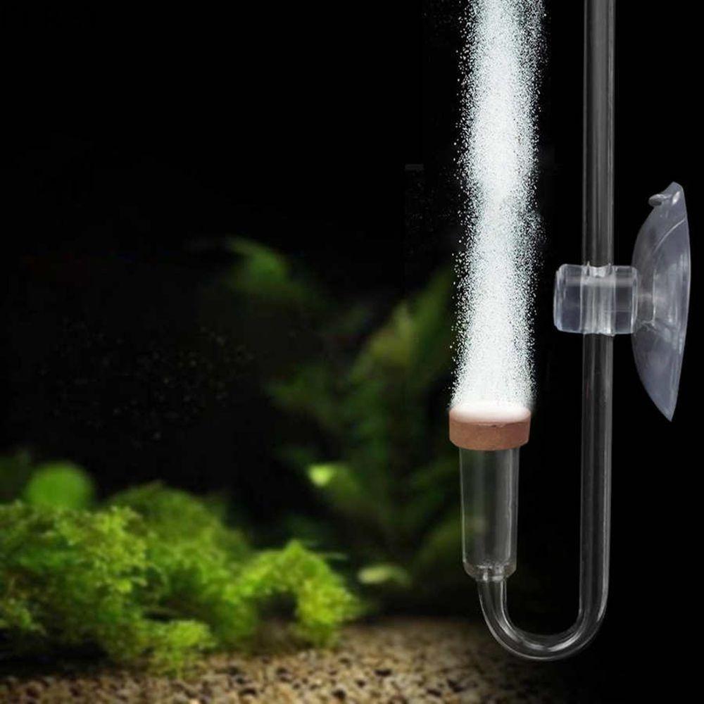 BERSY CO2 Diffuser โปร่งใส Mini Atomizer ถังปลา Aquarium U รูปร่าง Bubble Counter