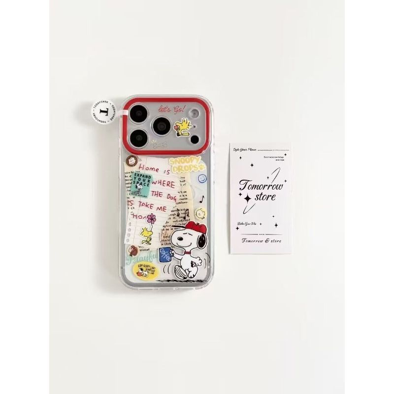 เคสโทรศัพท์ Snoopy Snoopy Dog เหมาะสําหรับ iPhone 17 16 15 14 13 12 11 Pro Max Plus ทนทานต่อแรงกระแทก