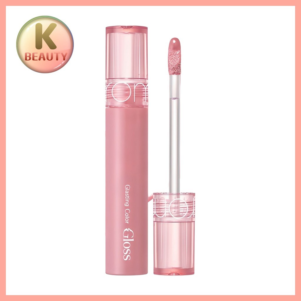 [rom&nd] Glasting Color Lip Tint, 01 Peony Ballet, 1 ชิ้น / ลิปทินท์เกาหลี / สีติดทนนานโดย IVYK-beau