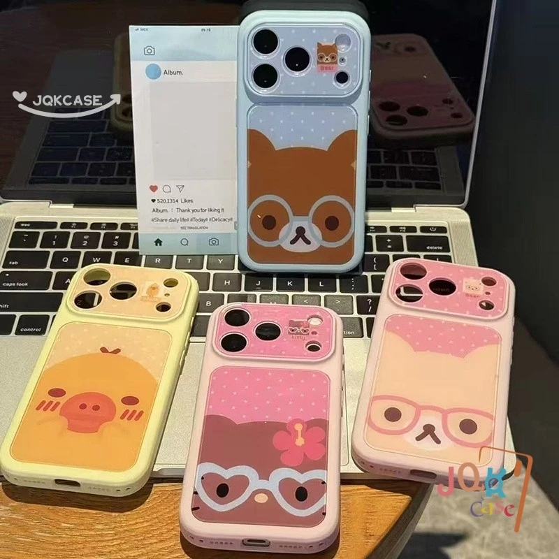 เคสลายจุด ลายสัตว์การ์ตูน สำหรับ iPhone 17 11 14 Pro Max 13 15 Pro 16 17 12 Pro เคสกันกระแทกแบบนุ่ม มีหลายสีให้เลือก