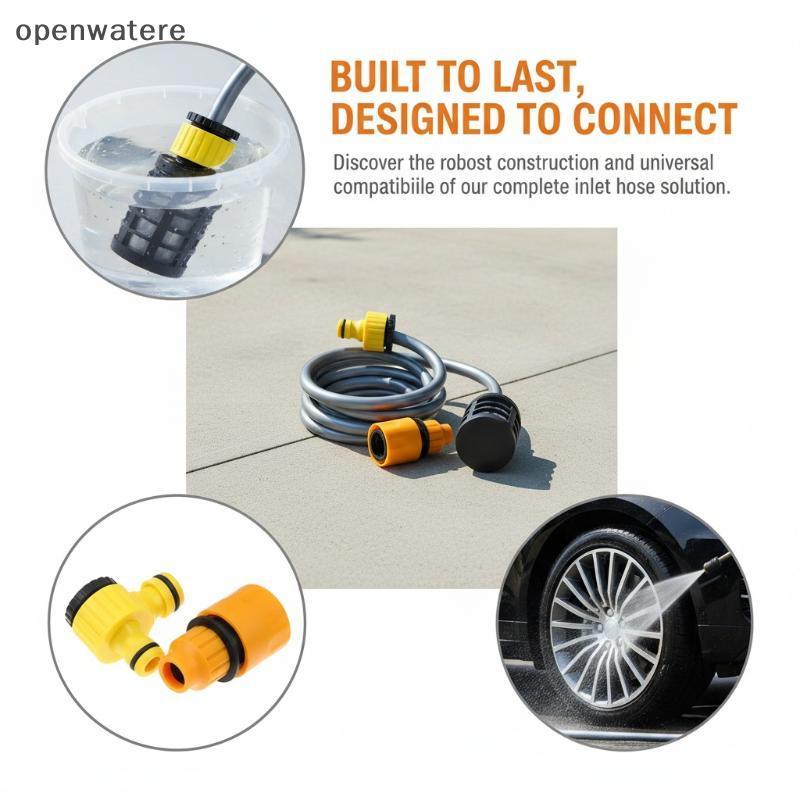 ชุดท่อน้ําเข้าล้างแบตเตอรี่ openwatere สําหรับเครื่องซักผ้าแรงดันสูง VVV