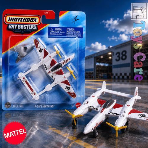 Matchbox Sky Busters P-38 Lightning Diecast Original Mattel Fighter Plane