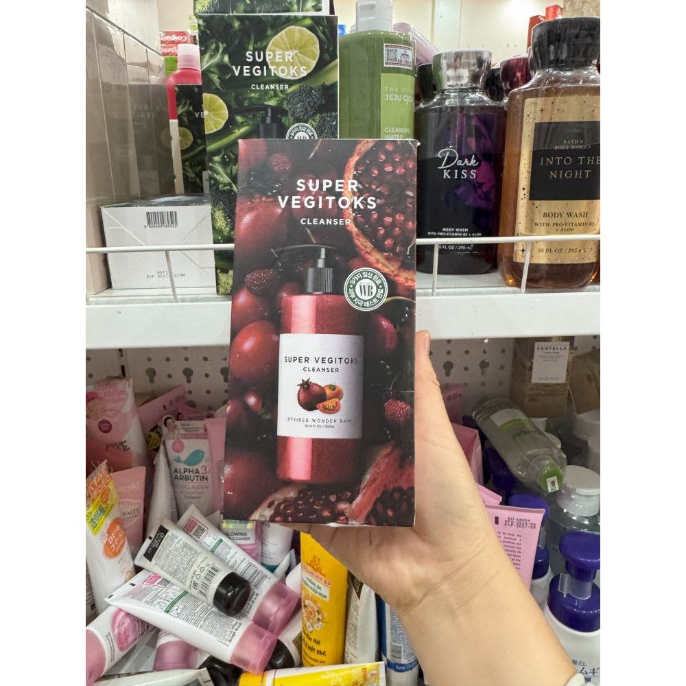 Korean Facial Cleanser WB Feifanbasi Plant Cherry Fruit ผัก Essence Facial Cleanser กล่องของขวัญสด m