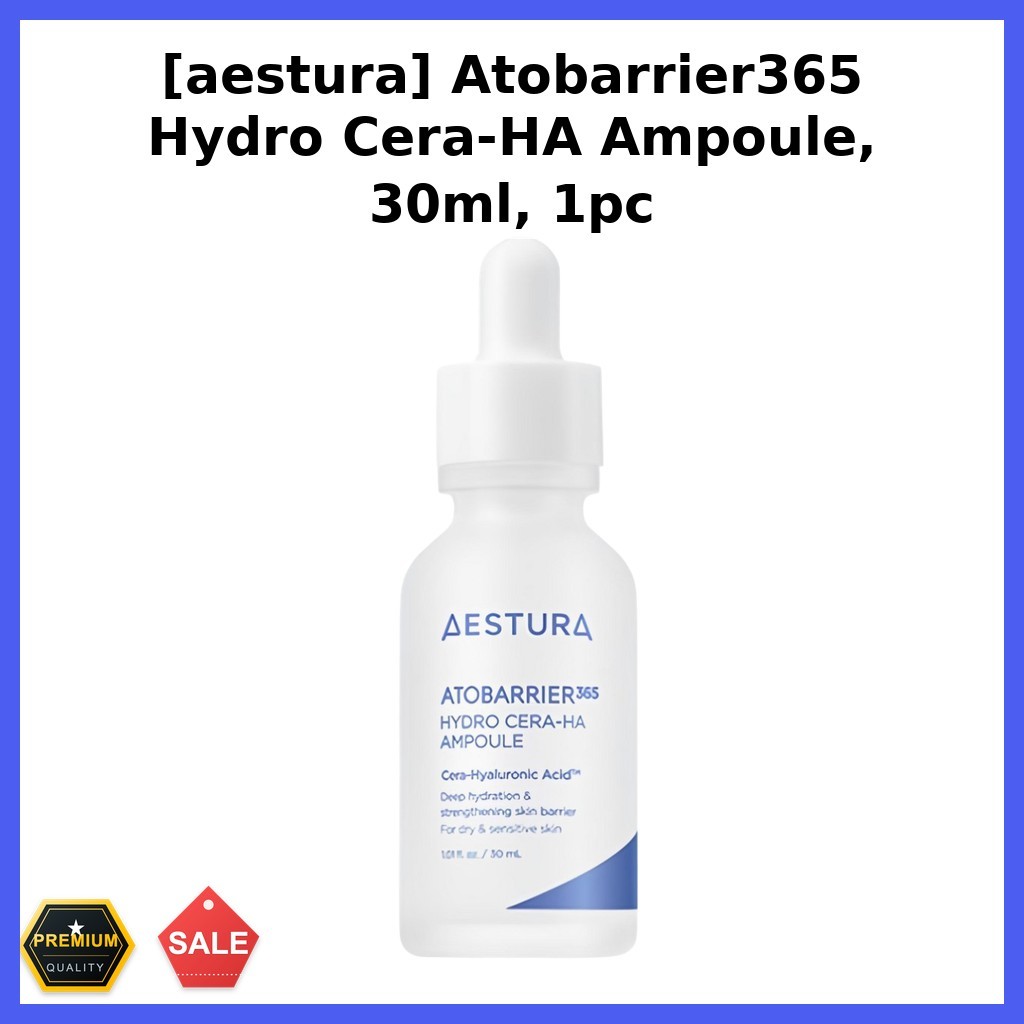 [aestura] Atobrier365 Hydro Cera-HA Ampoule, 30ml, 1pc / Korean Ampoule / Moisture Boost / ของแท้ 10