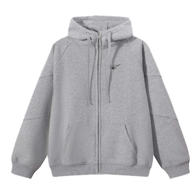 ผู้ชายผู้หญิงหลวมสบายๆคาร์ดิแกน Street All-Match พิมพ์ซิป Hooded Swe