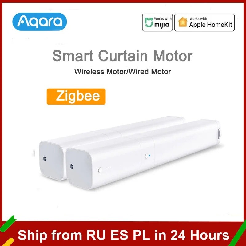 Q7GF Aqara B1 สมาร์ทผ้าม่านมอเตอร์รีโมทคอนโทรลไร้สาย Zigbee สมาร์ทมอเตอร์ไฟฟ้าแบตเตอรี่ Mi Home APP