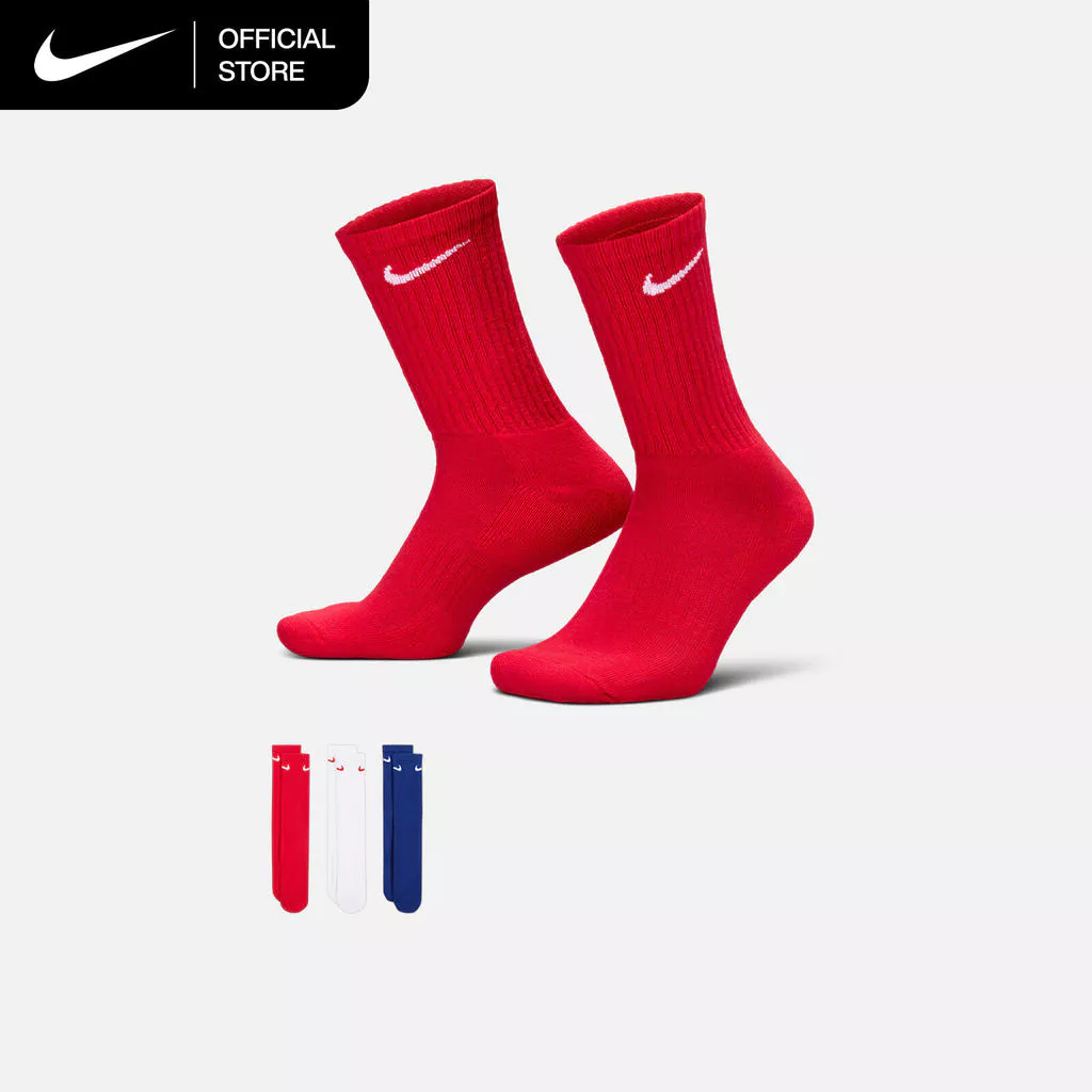 Nike Everyday Cushioned Training Crew (3 Pairs) Socks - Multi-Color [SX7664-905]