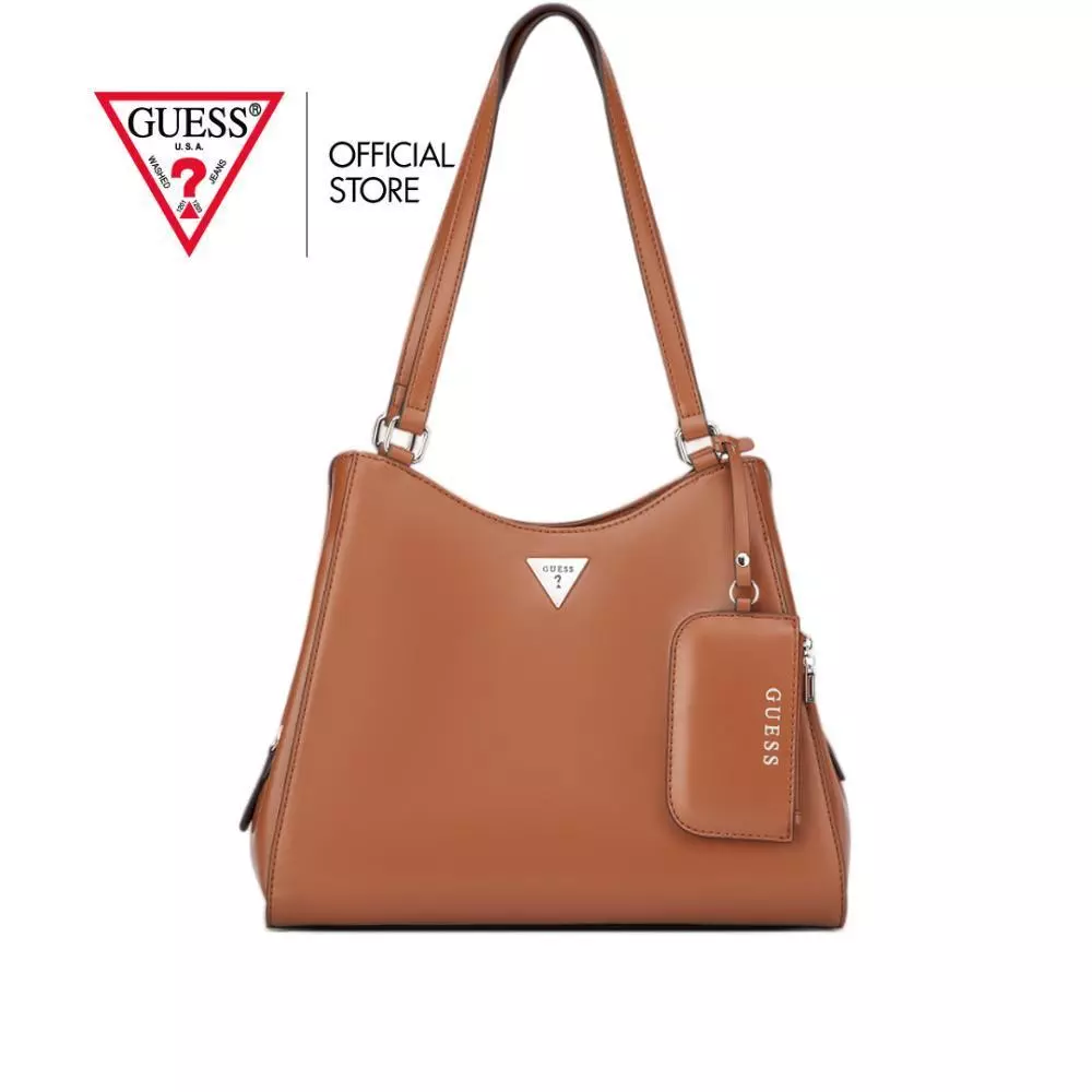 GUESS กระเป๋า รุ่น LE216707 ELSA SATCHEL สีน้ำตาล