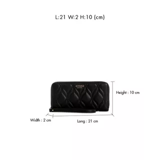 GUESS กระเป๋า รุ่น QG9733146 MAXINE SLG LARGE ZIP AROUND
