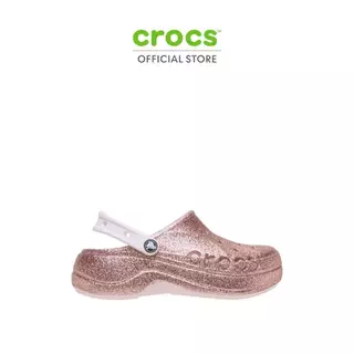 CROCS รองเท้าลำลองผู้หญิง BAYA PLATFORM GLITTER CLOG รุ่น 208459-6PI - BARELY PINK
