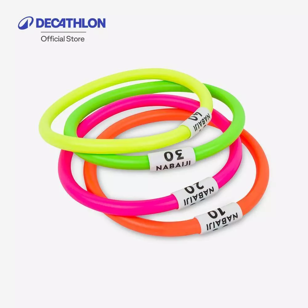 Decathlon Four Weighted Aquatic Rings Multi Colours ห่วงถ่วงน้ำหนัก 4 ชิ้น - Multi Color