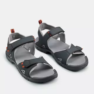 Decathlon Walking Sandals Men'S รองเท้ารัดส้นสำหรับผู้ชายใส่เดินรุ่น Nh100 - Grey