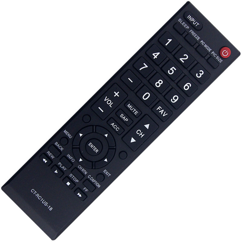CT-RC1US-18 รีโมทคอนโทรลใช้งานร่วมกับ Toshiba TV 43L420U 49L420U 32L220U19 32L310U20 32L310U18 55L51