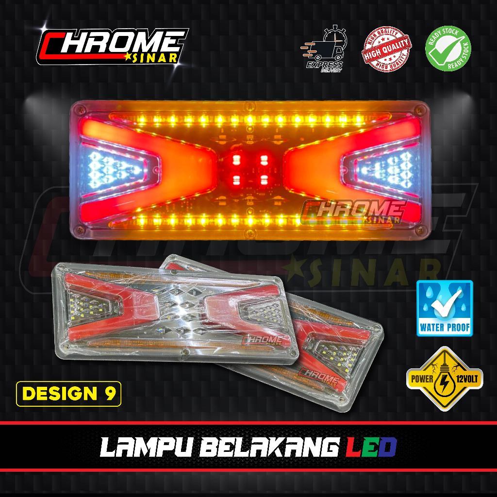 LORI ไฟด้านหลังกันน้ํา LED 12V (D-9)