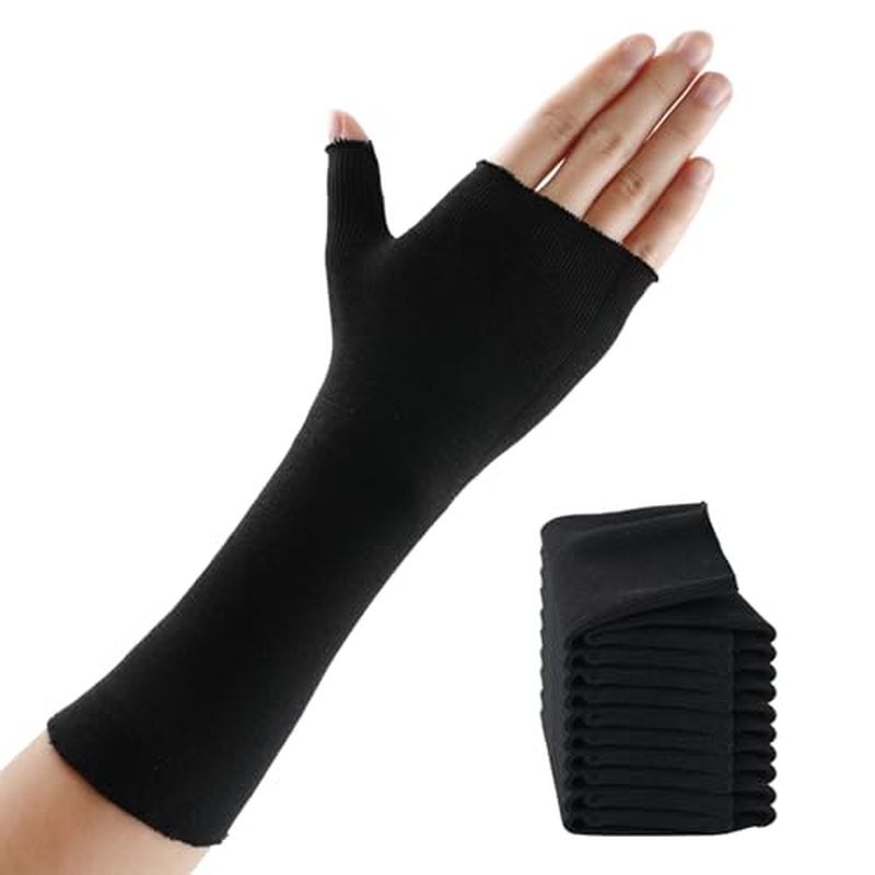 ถุงเท้ามือสําหรับ Splint (แพ็ค 10) ข้อมือและ Thumb Spica Wrap Liner,Arm Cast Cover Cotton Stockinett