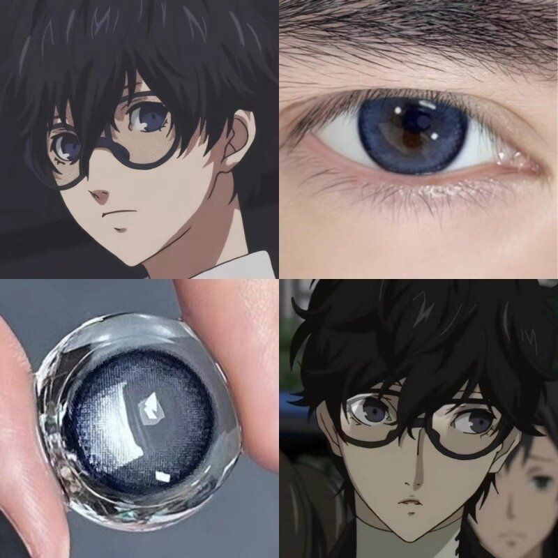 Ammiya Lotus Cos Cos Persona 5cosplay Blue Half-Blooded Half-Year โยนการ์ตูนนิทรรศการคอนแทคเลนส์ชาย 