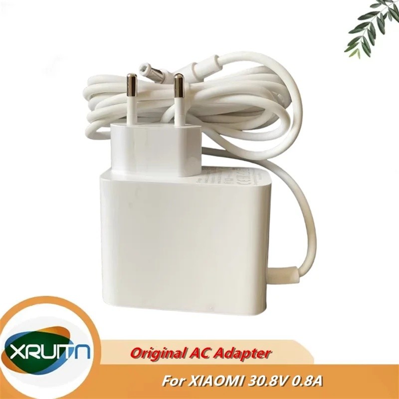 Original สําหรับเครื่องดูดฝุ่น Xiaomi อะแดปเตอร์ AC 30.8V 0.8A สายไฟสําหรับ Xiaomi 1C K10 G10 Dreame