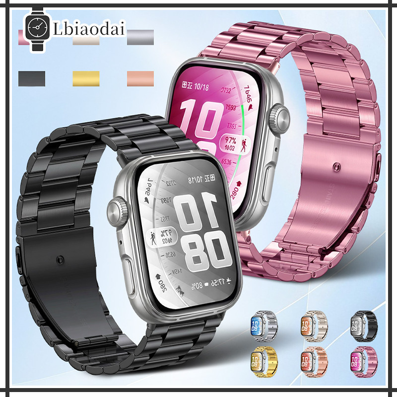 สายรัดโลหะสแตนเลส for Smartwatch Huawei Watch Fit 5/5 Pro/4/4 Pro/3 สายรัดข้อมือปรับได้สายรัดข้อมืออุปกรณ์เสริม