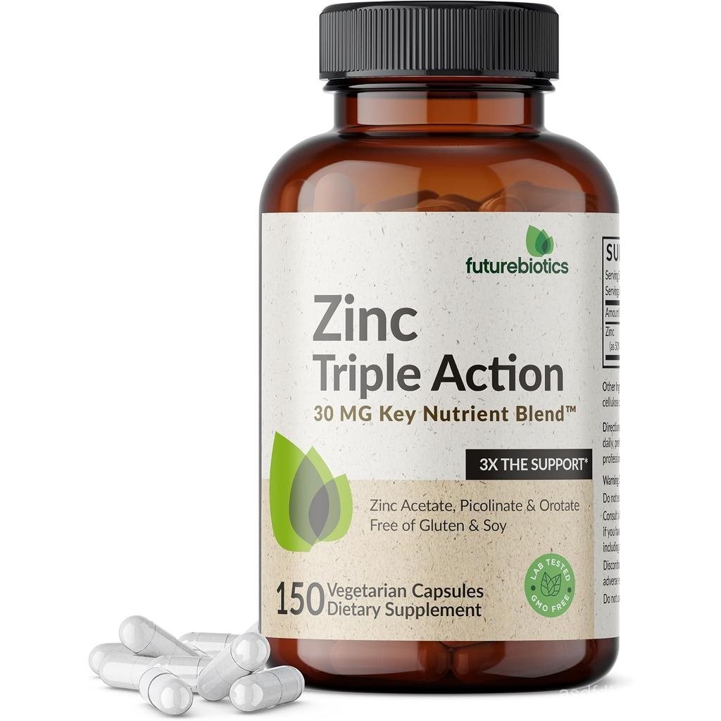 FuturebioticsZincTripleAction30mgKeyNutrientBlendImmuneSupplementwithZincAcetate,Picolinate&Oroate-I