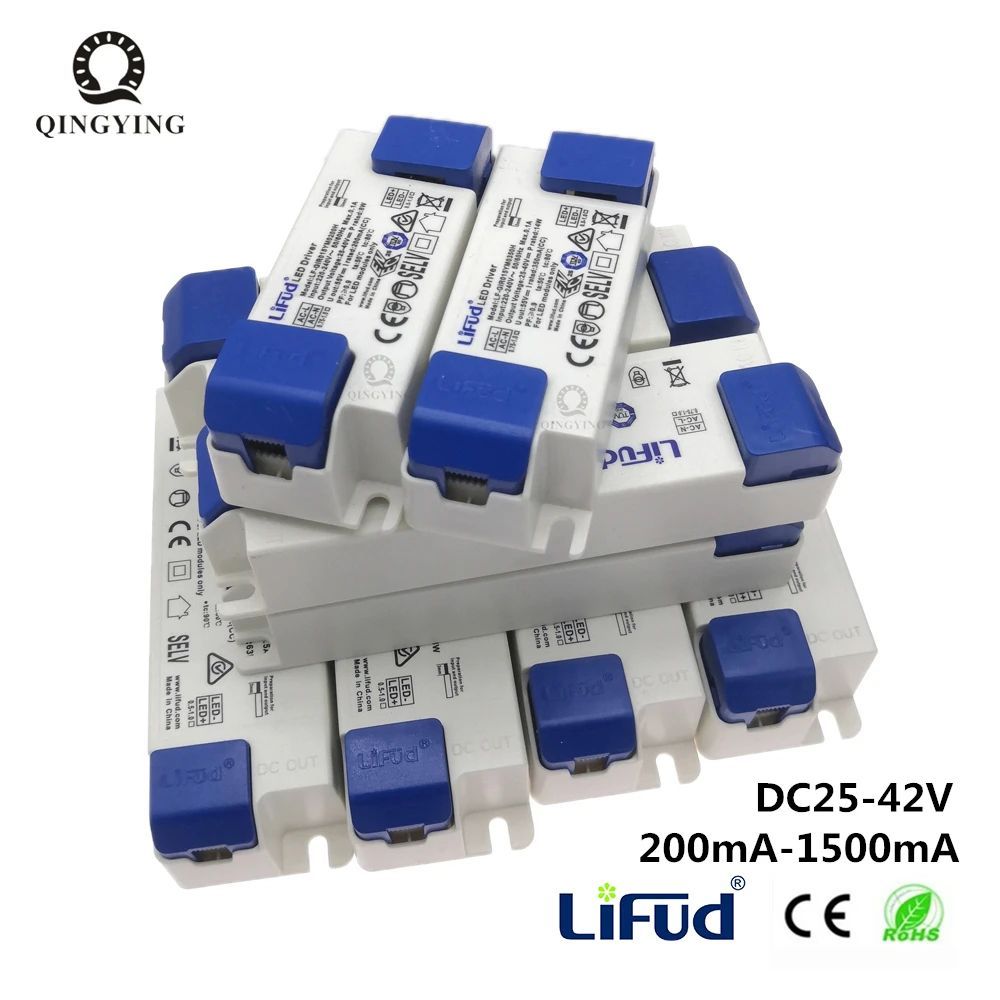 Lifud LED Driver 20 W-60 W YM YS 700mA 800mA 900mA 1000mA 1050mA 1200mA 1300mA 1400mA 1500mA 25-40V 