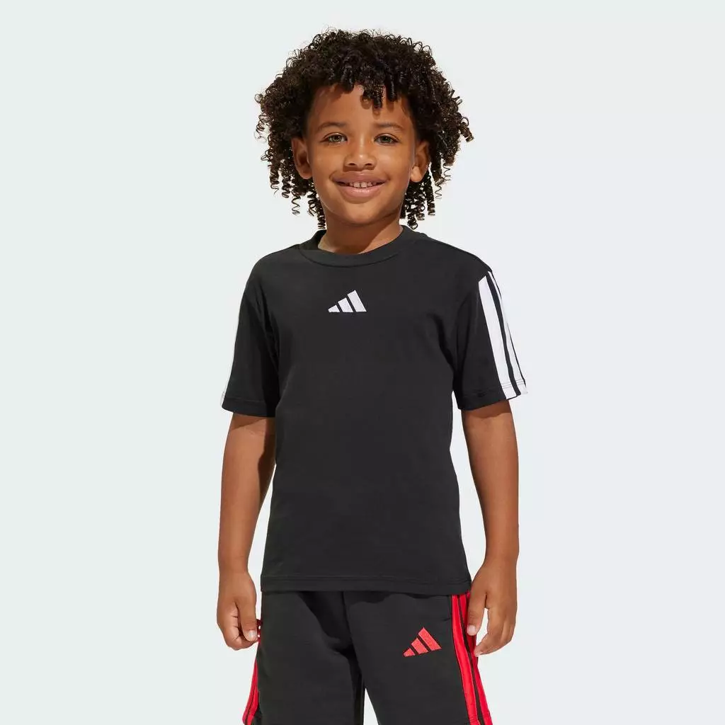 adidas ไลฟ์สไตล์ เสื้อยืดเด็ก Essentials เด็ก สีดำ JE0317
